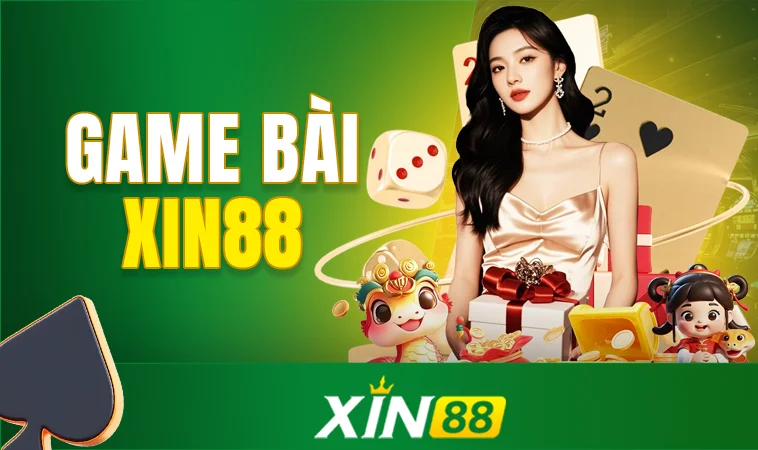 Sảnh game bài Xin88 sở hữu thiết kế đồ họa đẹp, bắt mắt