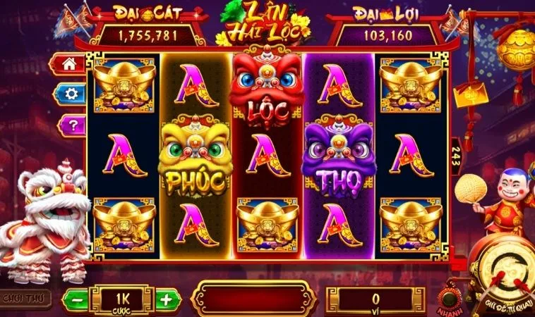 Cách Chơi Nổ Hũ Lân Hái Lộc Tại XIN88 Thành Công Tuyệt Đối 1 Các biểu tượng trong game nổ hũ Lân Hái Lộc tại XIN88